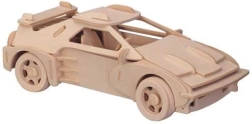 Puzzle 3D in legno auto sportiva Ferrari – modello grande