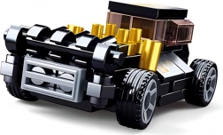 Voiture à remontoir noire Mod Rod kit de construction