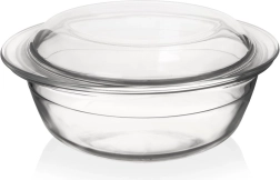 Szklane żaroodporne naczynie z pokrywą 1,5 l