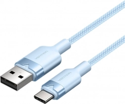 USB cable 2.0 USB‑A to USB‑C 1 m 3 A blue Vention