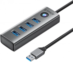Rozdzielacz USB ORICO 4× USB 3.0, szary