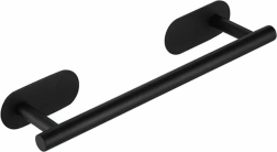 črni nosilec za brisače 40 cm