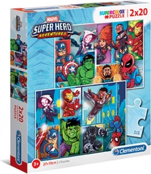 Puzzle Clementoni Marvel Supereroi 2x20 pezzi