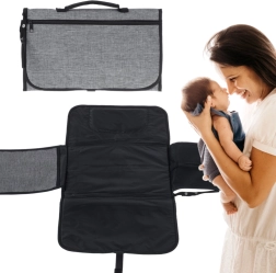 Fasciatoio da viaggio con borsa pieghevole – grigio