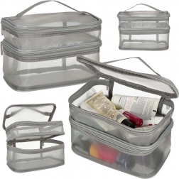 Szürke utazó kozmetikai táska