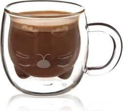 Verre isotherme à double paroi chat 270 ml