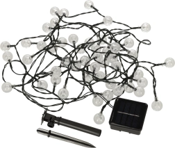 Solarny ogródowy LED światła kulisty kształt 7m ciepła biała