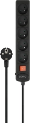 Automatic surge-protected power strip 5 outlets 5 m LZ-18