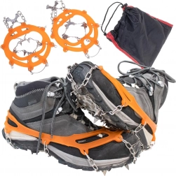 Anti-slip Overshoes with Spikes and Chains