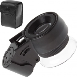 Pocket Jewelry Magnifier 45x with LED and UV Lighting
