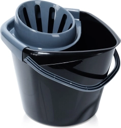 Plastspand med moppepresser 14 l