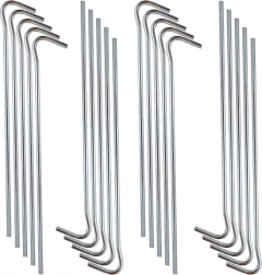 Acél sátorcövekek 18 cm, 20 db-os készlet