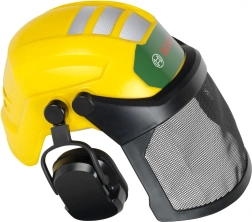 Children's BOSCH helmet with protective visor and headphones – toy