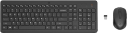 HP 330 Wireless Keyboard and Mouse Set, Black