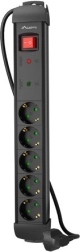 Protezione contro le sovratensioni Lanberg con 5 prese e cavo da 3 m