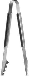 Stainless steel grilling tongs 43 cm