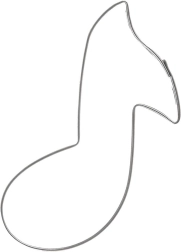 Rustfrit stål udstiksform til småkager node 7 cm