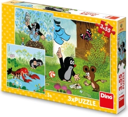 Dino puzzel Molletje en de blauwe broek 3×55 stukjes