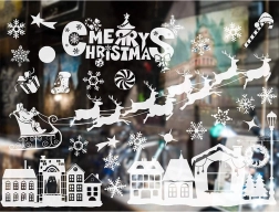 Božične nalepke za okna – zimski motivi