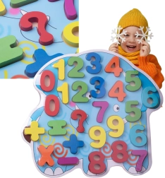 Puzzle numerico in legno per bambini – elefante