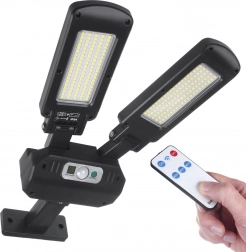 Solar LED street light with motion sensor and remote control
