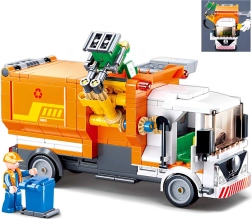 Sluban Town camion dei rifiuti set di costruzione