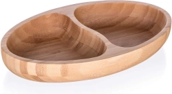 Divided Bamboo Plate BRILLANTE Bamboo 24 x 13.5 x 4 cm