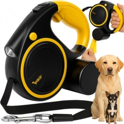 Samodejni pas za pse z LED svetilko 5 m Purlov