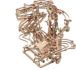 Mechanische Holzkugelbahn UGEARS mit Kettenantrieb – 3D-Puzzle