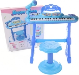 Children's piano with adapter blue