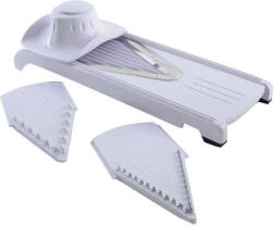 Groentesnijder en fruitsnijder met verwisselbare opzetstukken