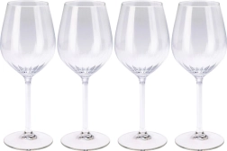 Bicchieri da vino in vetro 380 ml, set da 4 pezzi