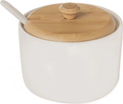 Porcelain sugar bowl with spoon WHITELINE 240 ml