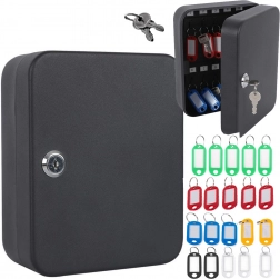 Fém, zárható kulcstartó 48 kulcshoz, falra szerelhető