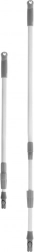Telescopic steel handle for mop and broom 94–158 cm CLEAN SYSTEM