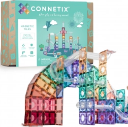 Connetix Pastel Ball Run set magnetnih gradnikov 106 kosov s kroglično progo