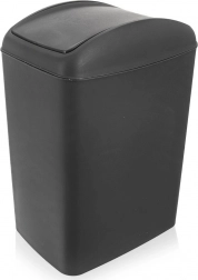 Plastic trash can 40 l grey