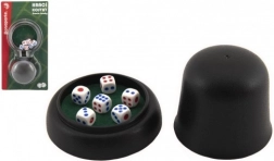 Dobbelstenen TEDDIES 6 stuks met bekertje