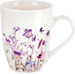 Porcelain Mug with Flowers LOUKA 360 ml