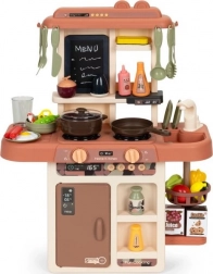 Cucina per bambini con suoni, LED e generatore di vapore, 42 accessori