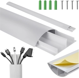 Set of Cable Cover Strips Silver Aluminum