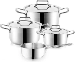 Set di pentole in acciaio inox ANETT 7 pz