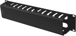 19-inch 2U kabelorganizer met deksel type A zwart