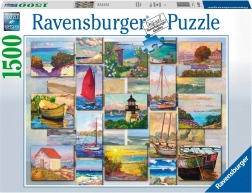 Puzzle RAVENSBURGER COASTAL COLLAGE, 1500 pezzi