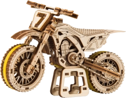 Houten 3D-puzzel motor MotoCross WOODEN CITY (88 onderdelen)