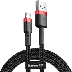 Baseus Cafule kabel USB-A na Micro USB 1 m, 2,4 A, rdeče‑črn
