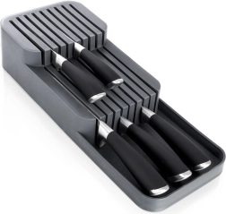 Predalni organizator za nože, siv, dvonivojski