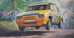 Skoda Favorit Rallye 96 Car Model in 1:72 Scale