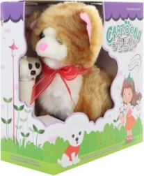 Gattino marrone con cavo