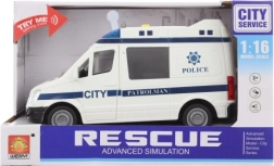City police car with lights and sounds, battery-powered
